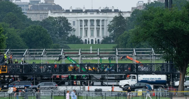 Трамп пообещал фантастический парад и пригрозил протестующим