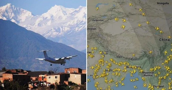 Dünyanın bu ərazisində təyyarə uçmur FOTO