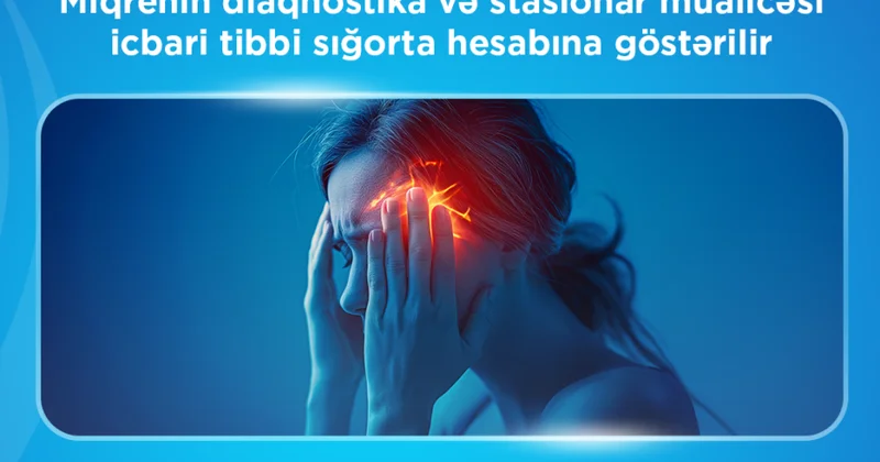 İTSDA: Miqrenin diaqnostika və stasionar müalicəsi icbari tibbi sığorta hesabına həyata keçirilir