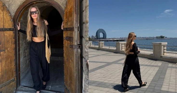 Vera Brejneva Bakıdan paylaşım etdi Fotolar