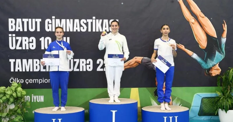 Batut gimnastikası və tamblinq üzrə Azərbaycan çempionatının qalibləri bəlli olub