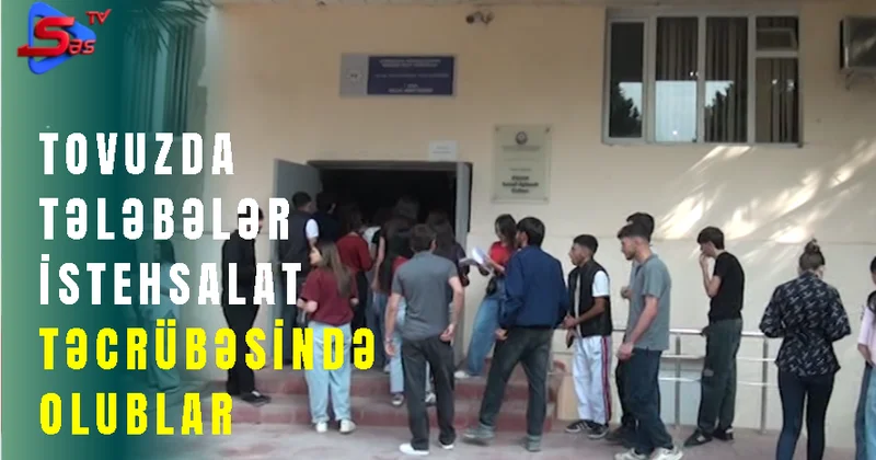 Tovuzda tələbələr istehsalat təcrübəsində olublar