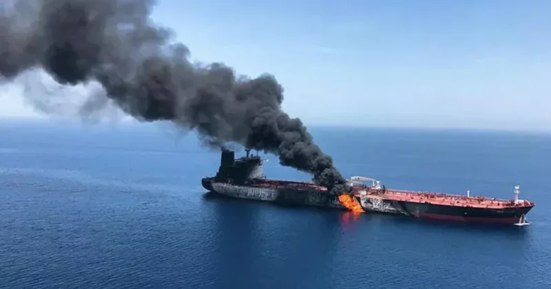 На танкере к северо востоку от оманского Сохара произошел пожар, есть погибший