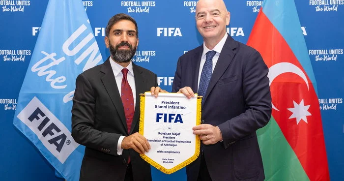 AFFA prezidenti İnfantino və Elxan Məmmədovla görüşdü