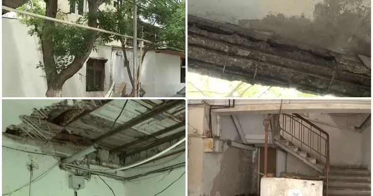 Жители аварийного дома в бакинском поселке вынуждены жить под угрозой обрушения ЖАЛОБА