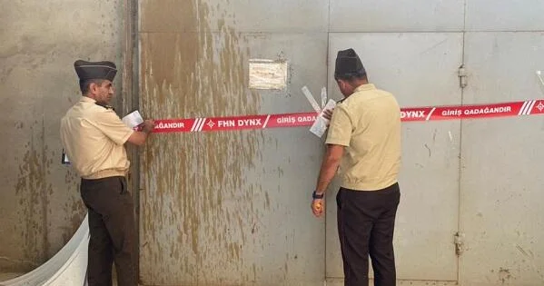 Bakıda mebel sexi bağlandı Video