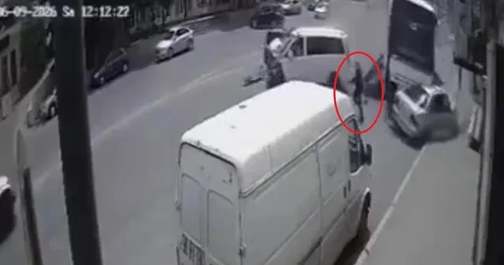 Смерть была в нескольких сантиметрах: пешеход чудом спасся во время ДТП в Баку