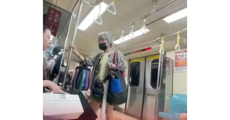 Metroda yer DAVASI: 1 təpiklə yaşlı qadına yerini göstərdi VİDEO