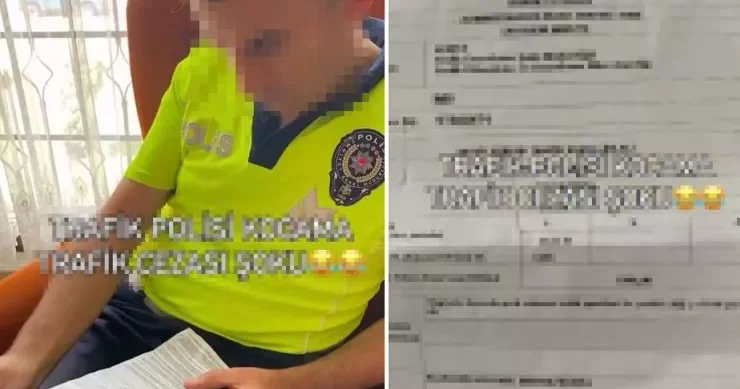 Yol polisi arvadının cəriməsini görəndə şoka düşdü
