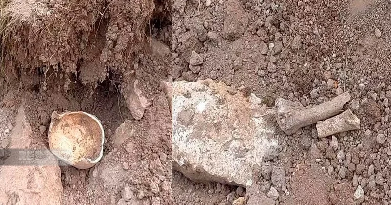 В Лачыне найдены останки человеческого скелета