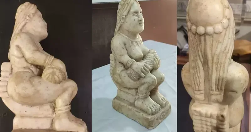 Baqajda tarix daşıyırdılar: 1700 illik heykəl ələ keçirildi
