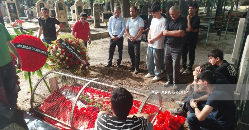 Almaniyada meyiti tapılan tələbə Lənkəranda dəfn edilib FOTO