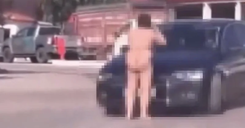 Küçəyə lüt çıxıb qadına hucum etdi FOTO