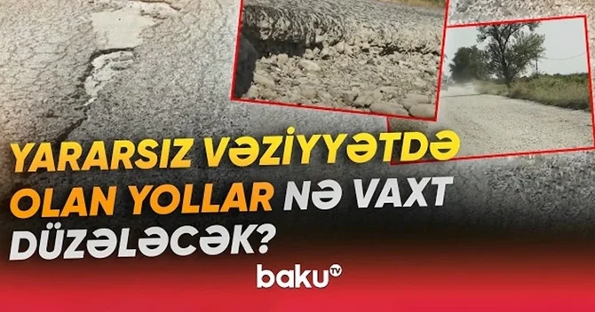 Yayda toz torpaq, qışda isə palçıq Ağsu sakinlərinin yol dərdi