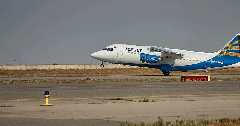 Кыргызскую Tez Jet лишили лицензии после инцидента с самолетом в аэропорту Манас