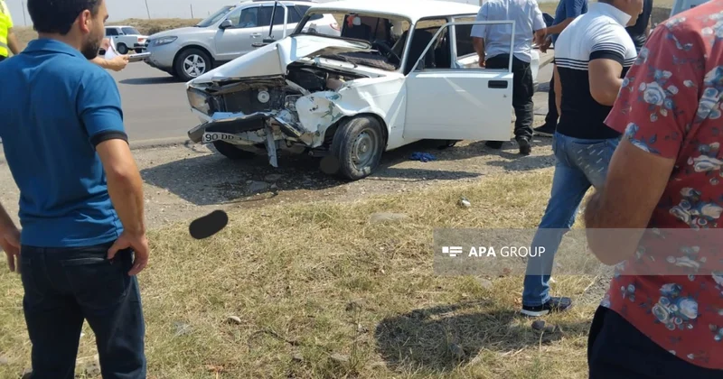 Goranboyda yol qəzasında 3 nəfər xəsarət alıb
