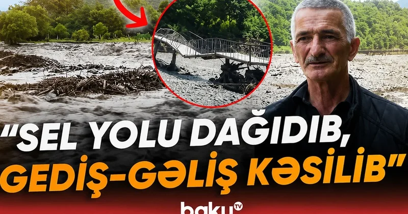 “Kəndə gedən yol dağılıb, gediş gəliş kəsilib“ Zaqatalada güclü sel FƏSADLAR TÖRƏDİB VİDEO
