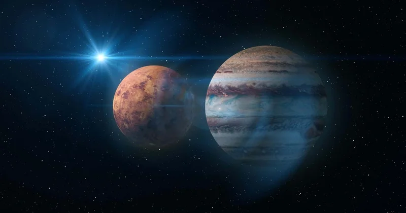 İki planetin görüşü : Yupiter Venera ilə bir araya gələcək