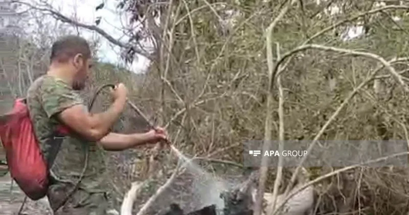 В селе Чорекчи Ходжавендского района продолжаются пожары ФОТО