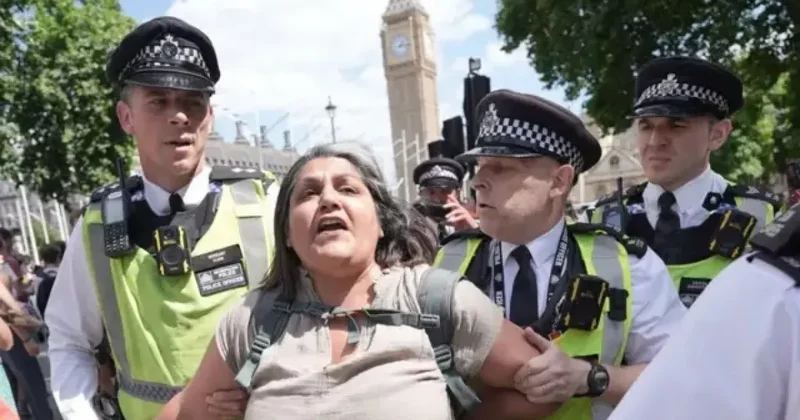 В Лондоне арестовано около полсотни участников акциии против запрета Palestine Action
