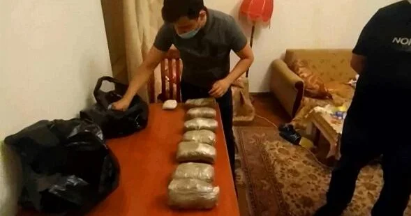 Qubada 7 kq narkotik vasitə aşkarlandı Video