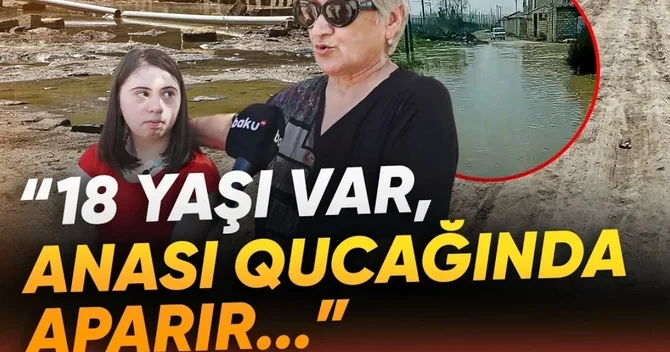 Dəmir yolu küçəsindəki çətinliklər: 18 yaşı var, anası qucağında aparır