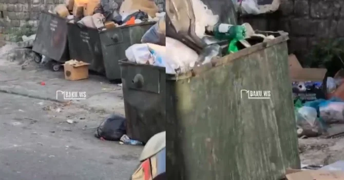 Zabratda antisanitar vəziyyət: Zibil tullantıları qalaqlanıb
