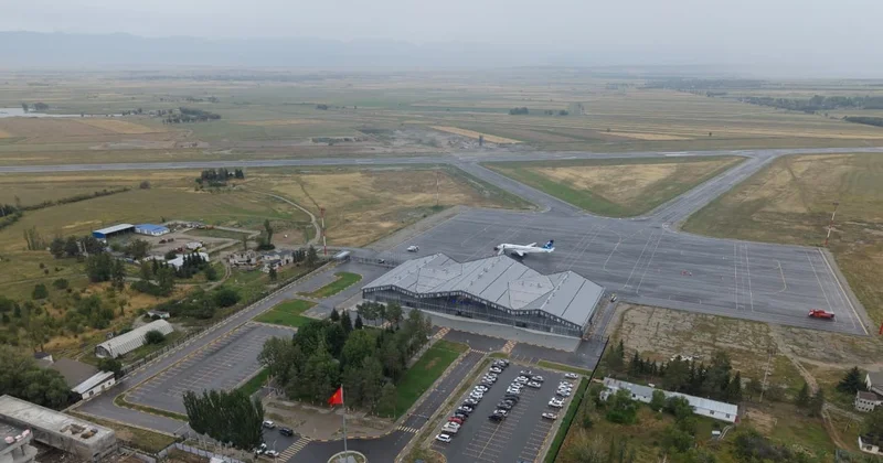 Аэропорт Каракол впервые принял Airbus A320 после реконструкции ВПП