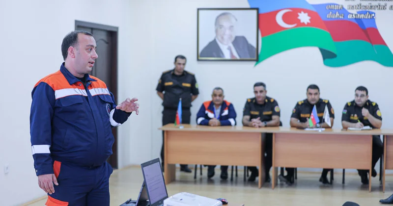 Balaxanı neftçiləri FHN ilə birgə profilaktik seminarlar keçirirlər Foto