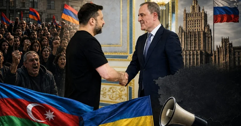 Zelenski Bayramovu qəbul etdi, İrəvanda etiraz başladı “Rusiya cavab versin”