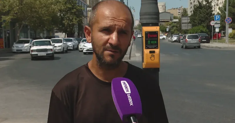 Bu işıqforda əlillər üçün nəzərdə tutulan səs siqnalları işləmir VİDEO