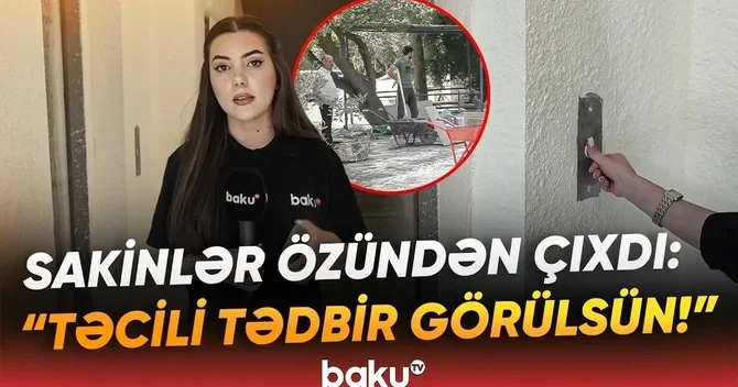 9 mərtəbəli binada liftlər dayandırılıb