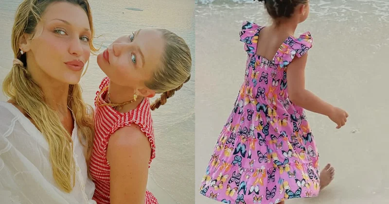 Cici Hadid qızı və bacısı ilə tətildə