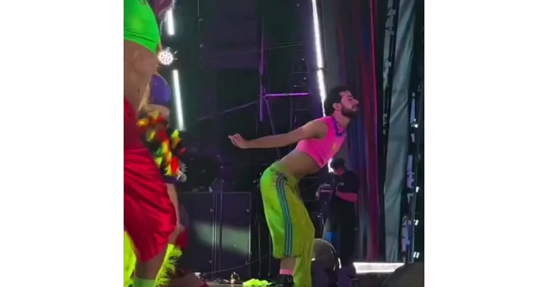 Xalq artistinin konsertində rəqqasların geyimi müzakirə yaratdı (Video)