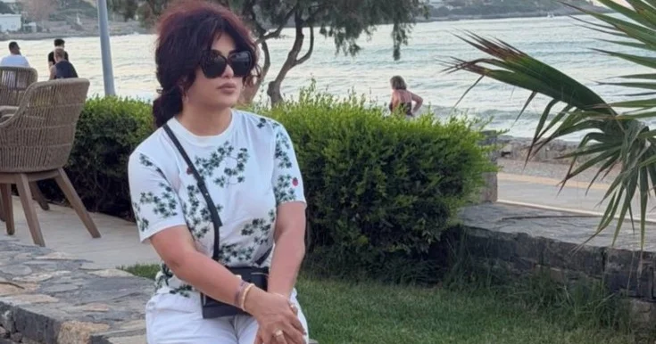 Ceyran Rəhimova Yunanıstanda dincəlir Foto