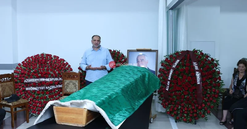 Şair Çingiz Əlioğlu ilə vida mərasimi keçirilib