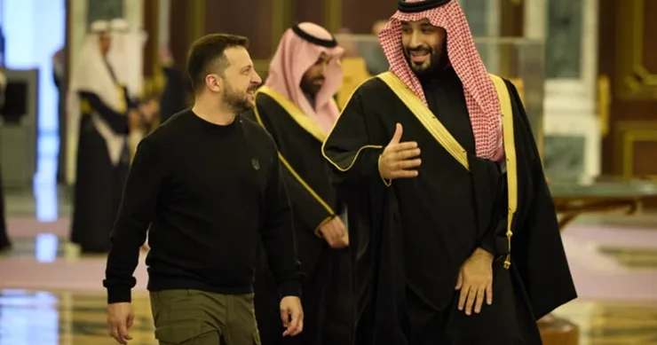 Zelenski Məhəmməd bin Salmanla Məkkə sazişini müzakirə edib