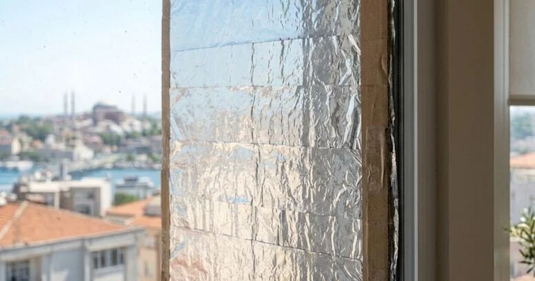Pəncərənizə alüminyum folqa sərin: Anında təsir edir