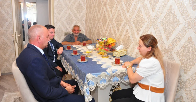 Ağstafada şəhid ailəsi ziyarət olunub
