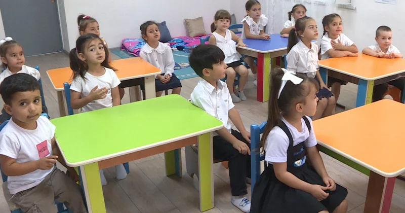 Balakəndə iki dildə təlim tərbiyə verən uşaq bağçasından reportaj