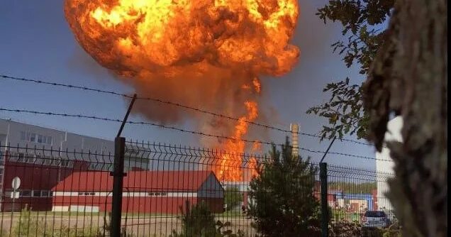Взрыв на железной дороге в Вильнюсе ВИДЕО