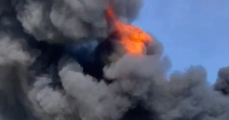 Мощный пожар в Подмосковье видео