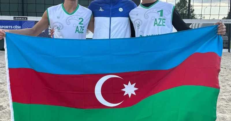 Çimərlik voleybolçularımız Avropa çempionatında əsas mərhələyə yüksəliblər FOTO