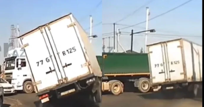 Bakıda qəza törədib hadisə yerindən qaçan sürücü tapıldı VİDEO