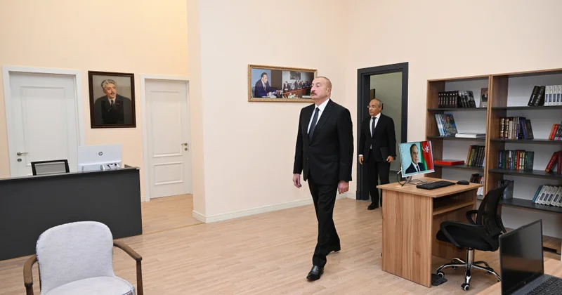 Prezident İlham Əliyev Azərbaycan Yazıçılar Birliyinin Səməd Vurğun adına Yaradıcılıq Evinin açılışında iştirak edib