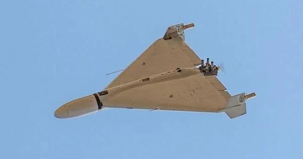 Polşada rus dronunun vurulma anı Video