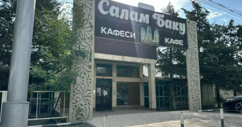 Qırğızıstanda “Salam Baku” kafesi sökülür
