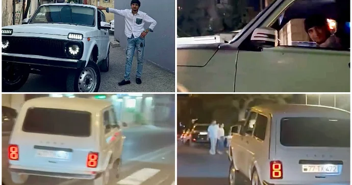 Qabağı göydə “Niva” ilə əks yola çıxmağı adət edən sürücü 77 TX 472 VİDEO