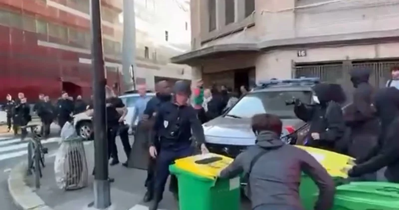 Fransada kütləvi AKSİYALAR Nümayişçilər və polis arasında toqquşmalar BAŞLADI VİDEO