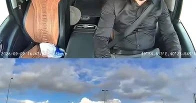 Bakıda dəhşətli anlar: Özünü maşının qaşısına atdı, son anda... VİDEO